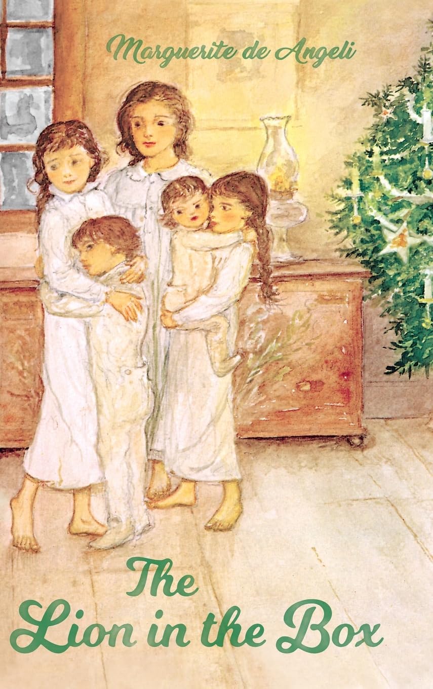 Portada de The Lion in the Box, de Marguerite de Angeli