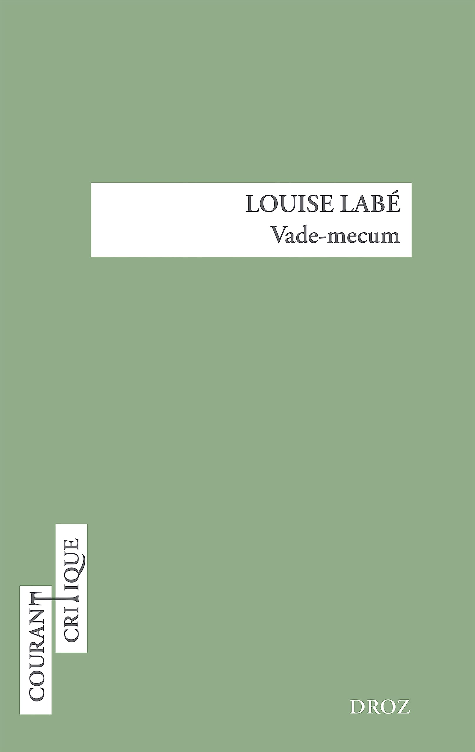 LOUISE LABÉ. VADE-MECUM (Paperback)