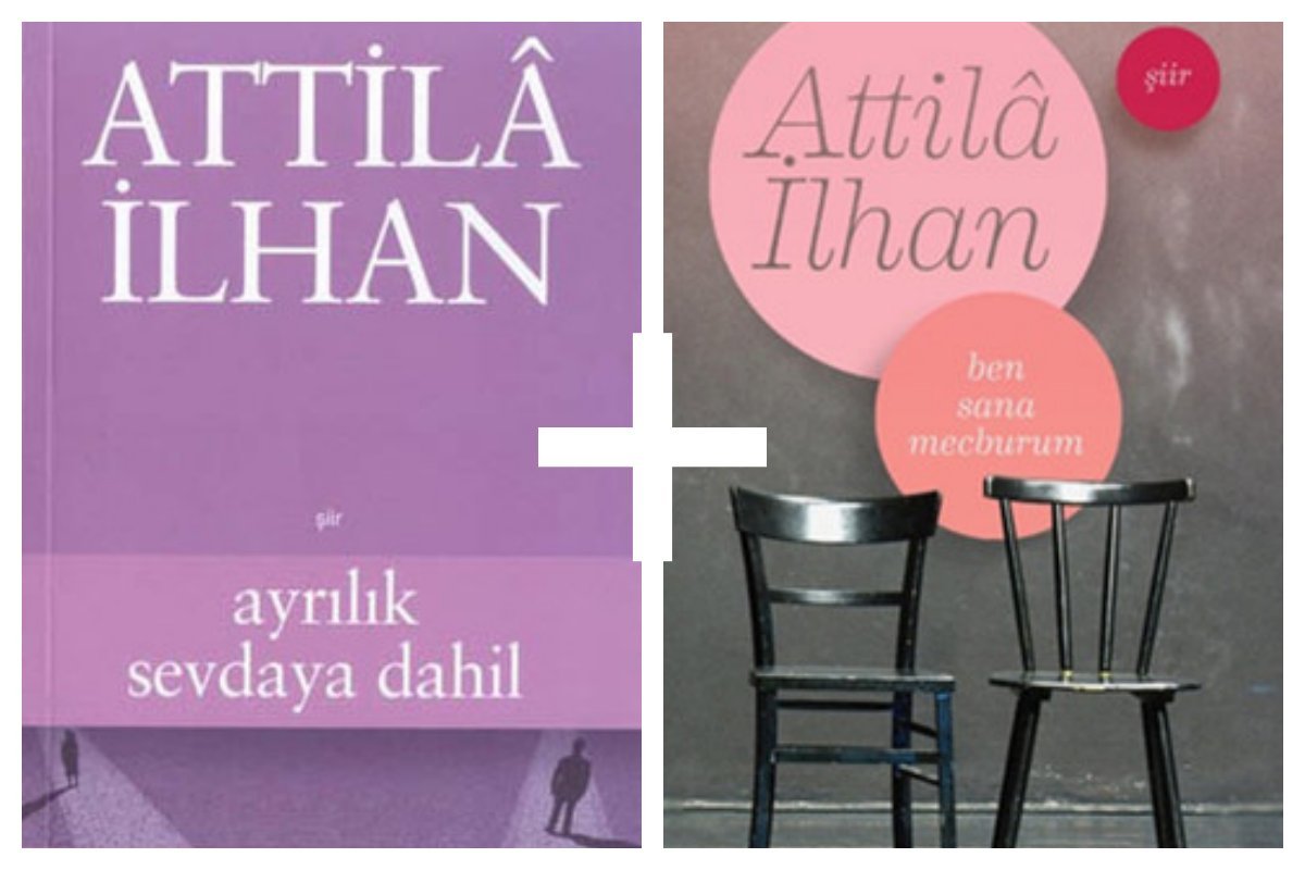 Set of 2, Atilla Ilhan Siir Kitap Set, Atilla Ilhan/Ben Sana Mecburum, Atilla Ilhan/ Ayrilik Sevdaya Dahil, Turkce Siir Kitabi, Turkish Poem (Paperback)