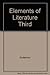 Elements of Literature : Third Course by Robert Anderson (1989-01-01) Hardcover