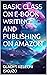 BASIC CLASS ON E-BOOK WRITING AND PUBLISHING ON AMAZON