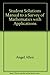Student Solutions Manual to a Survey of Mathematics with Applications by Angel Allen (1999-01-01) Paperback