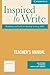 Inspired to Write: Readings and Tasks to Develop Writing: Teacher's Manual (Cambridge Academic Writing Collection)
