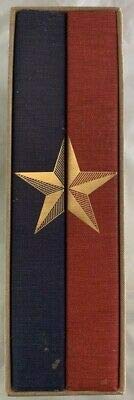 2v Deluxe Set Texas A Novel by James A Michener UT Press Austin Charles Shaw (Hardcover)