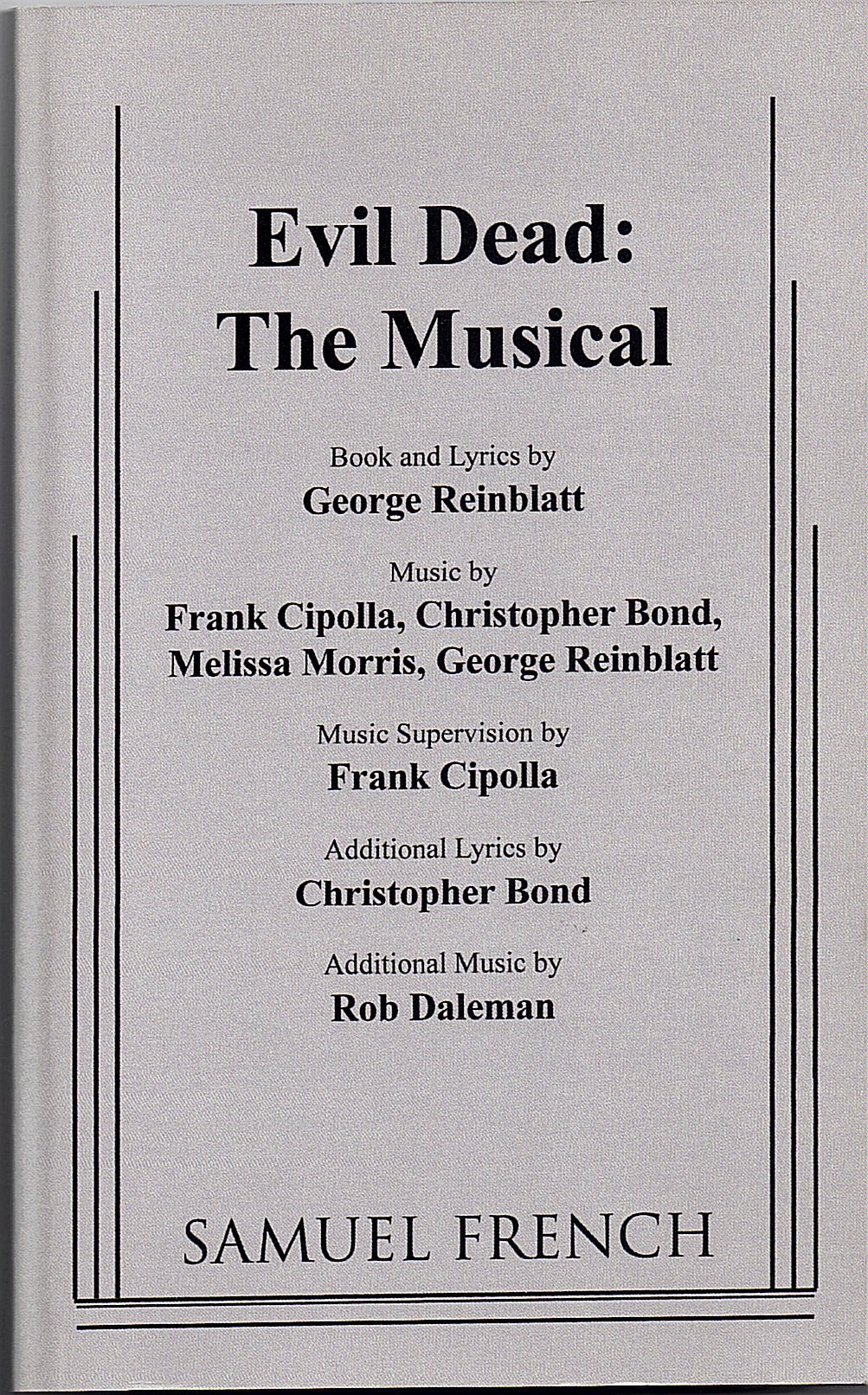 Evil Dead: The Musical (Paperback)
