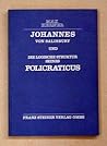 Johannes von Salisbury und die logische Struktur seines Policraticus (German Edition)