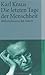 By Karl Kraus Die letzten Tage der Menschheit (Neuauflage.) [... by Karl Kraus