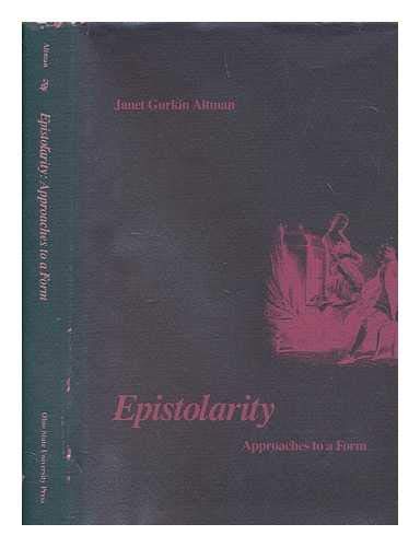 Epistolarity: Approaches to a Form (Hardcover)