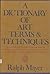 Dictionary of Art Terms and Techniques
