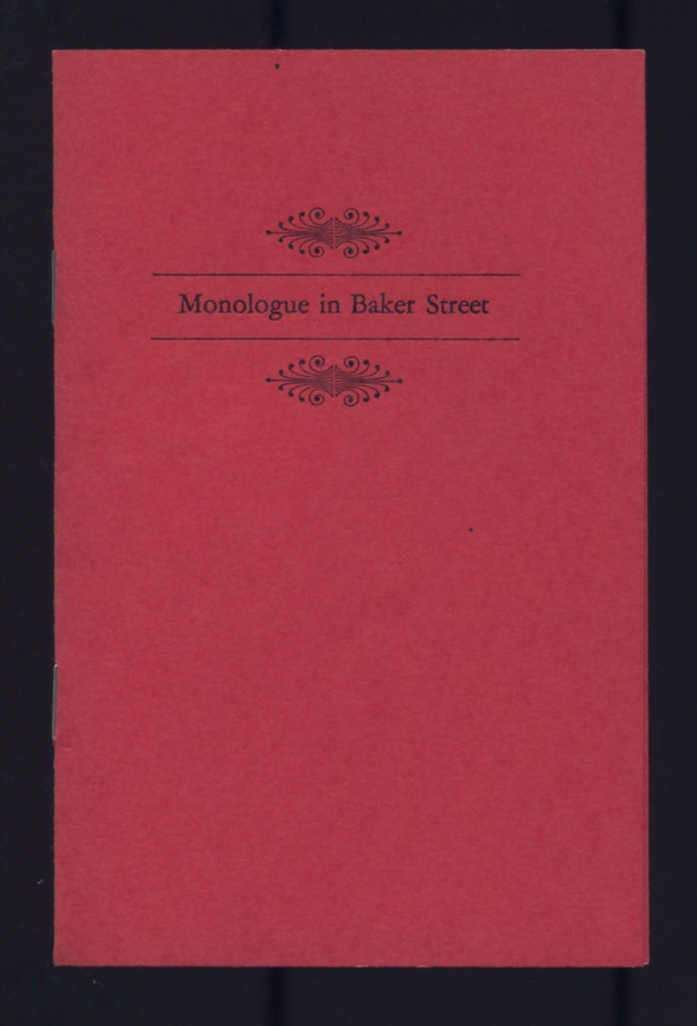 Monologue in Baker Street (Paperback)