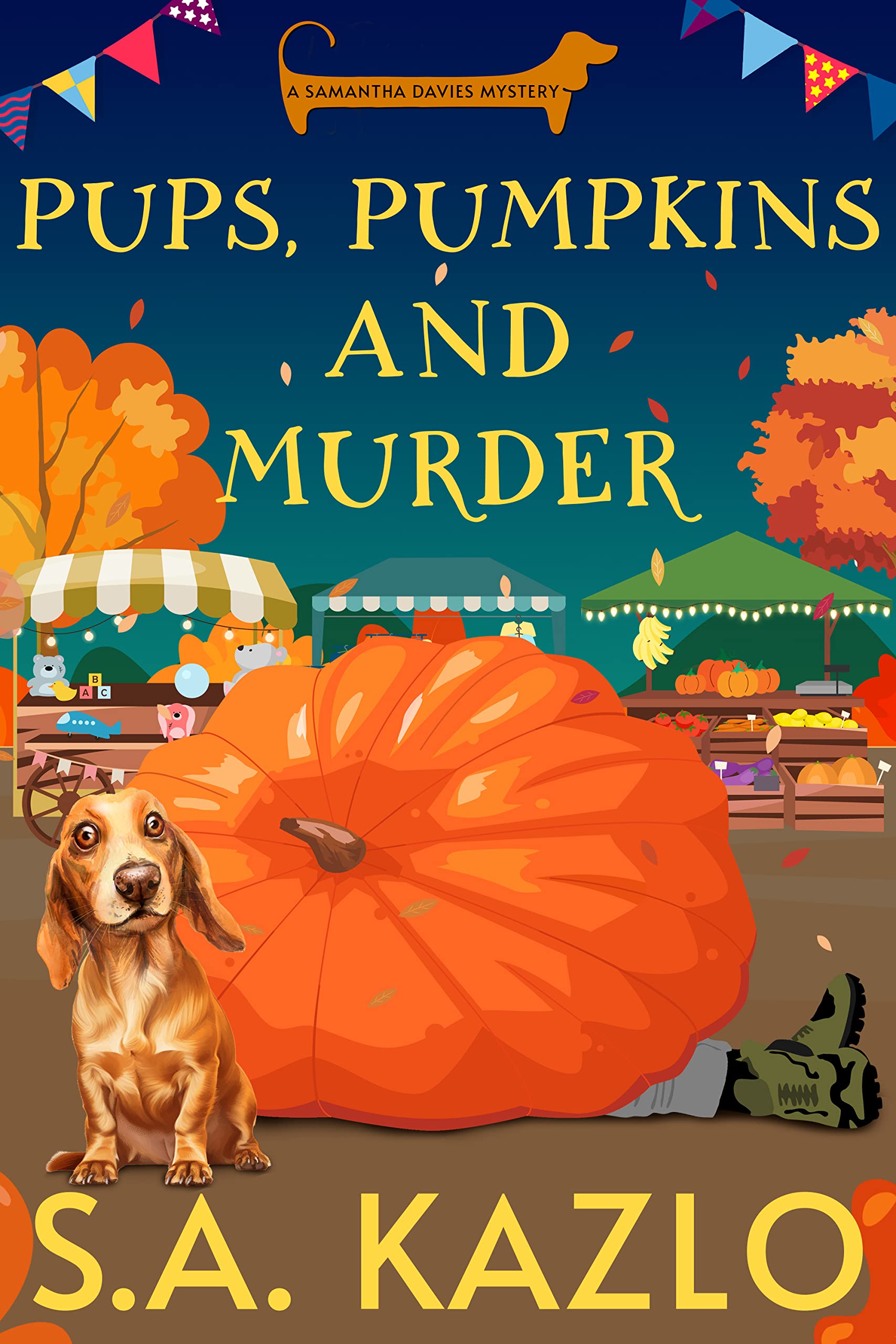 Pups, Pumpkins, and Murder (Samantha Davies Mysteries Book 4)