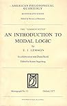 An introduction to modal logic: The Lemmon notes (Monograph series - American philosophical quarterly ; no. 11)