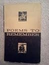 Poems to Remember
