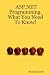 ASP.NET Programming. What You Need To Know! by Gould, Richard (2006) Paperback