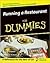 Running a Restaurant For Dummies 1st (first) edition Text Only