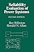 Reliability Evaluation of Power Systems Softcover reprint of ... by R.N. Allan