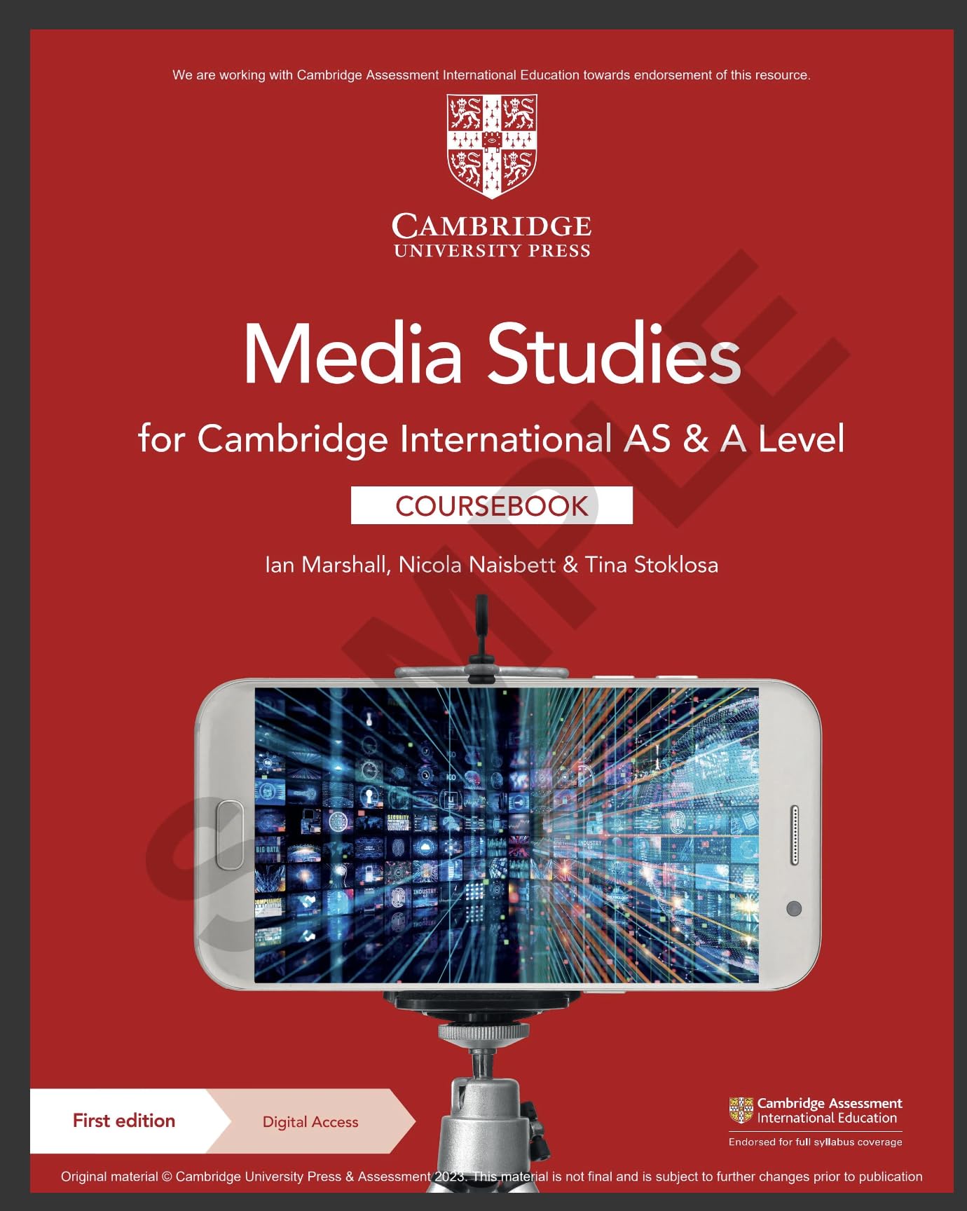 Cambridge International AS & A Level Media Studies Coursebook with Digital Access (2 Years)