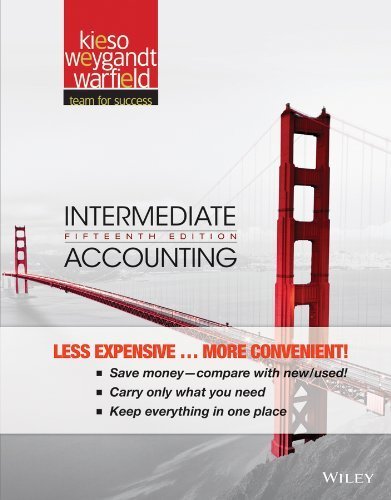 Intermediate Accounting by Kieso, Weygandt, Warfield, Terry D. 15th (fifteenth) Binder (2013) Loose Leaf