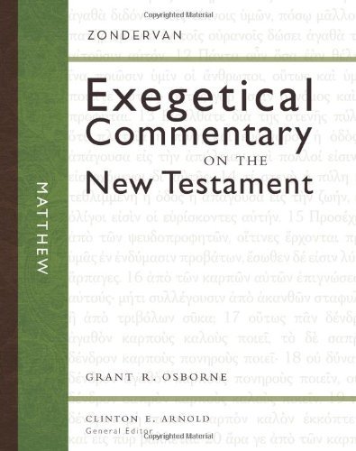 Matthew (Zondervan Exegetical Commentary on the New Testament) Hardcover – October 23, 2010