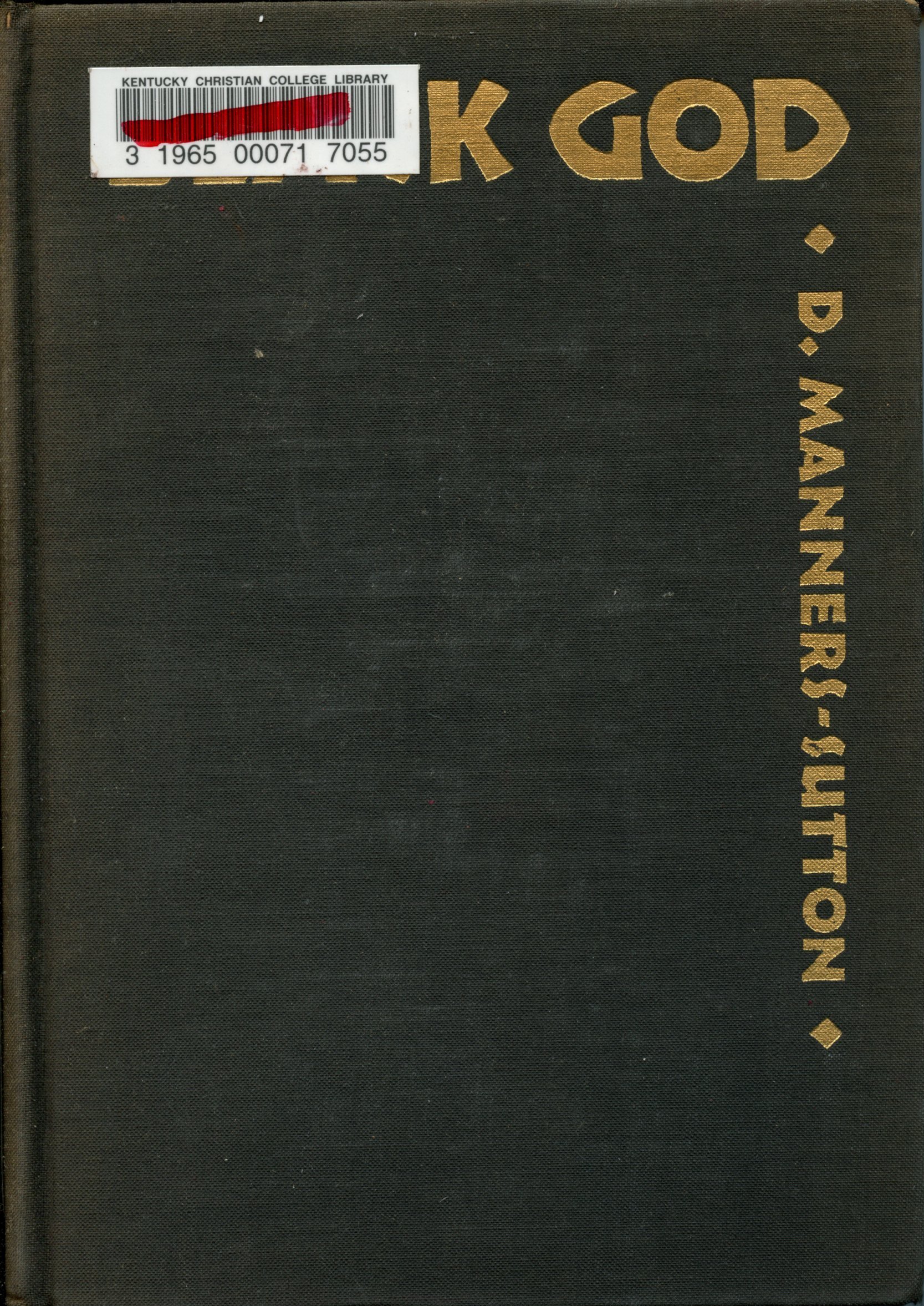 BLACK GOD, A STORY OF THE CONGO, FIRST EDITION (Hardcover)