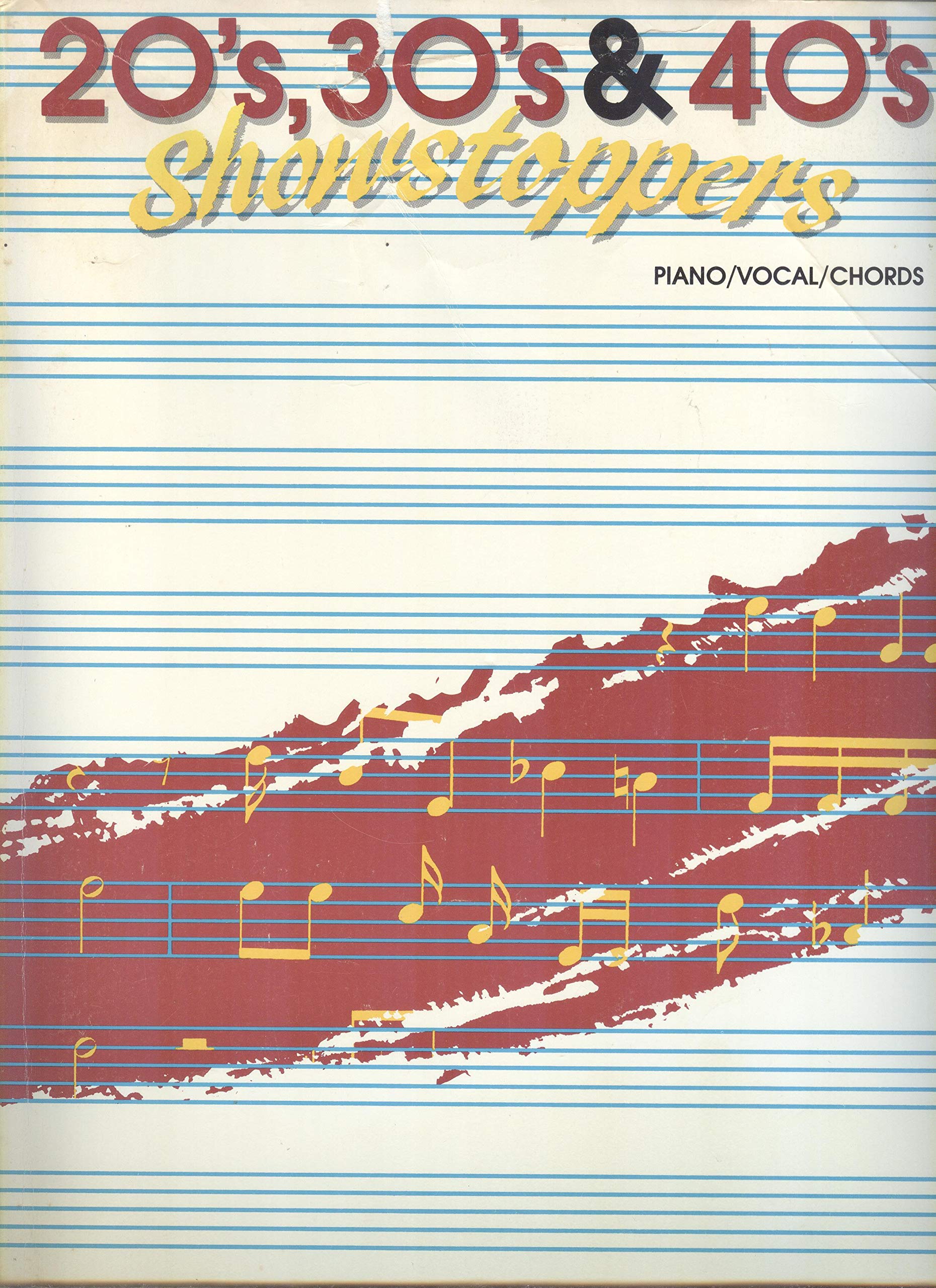 20's, 30s, & 40's Showstoppers : Piano, Vocal, Chords (Paperback)
