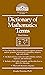 Dictionary of Mathematics Terms (Barron's Professional Guides)