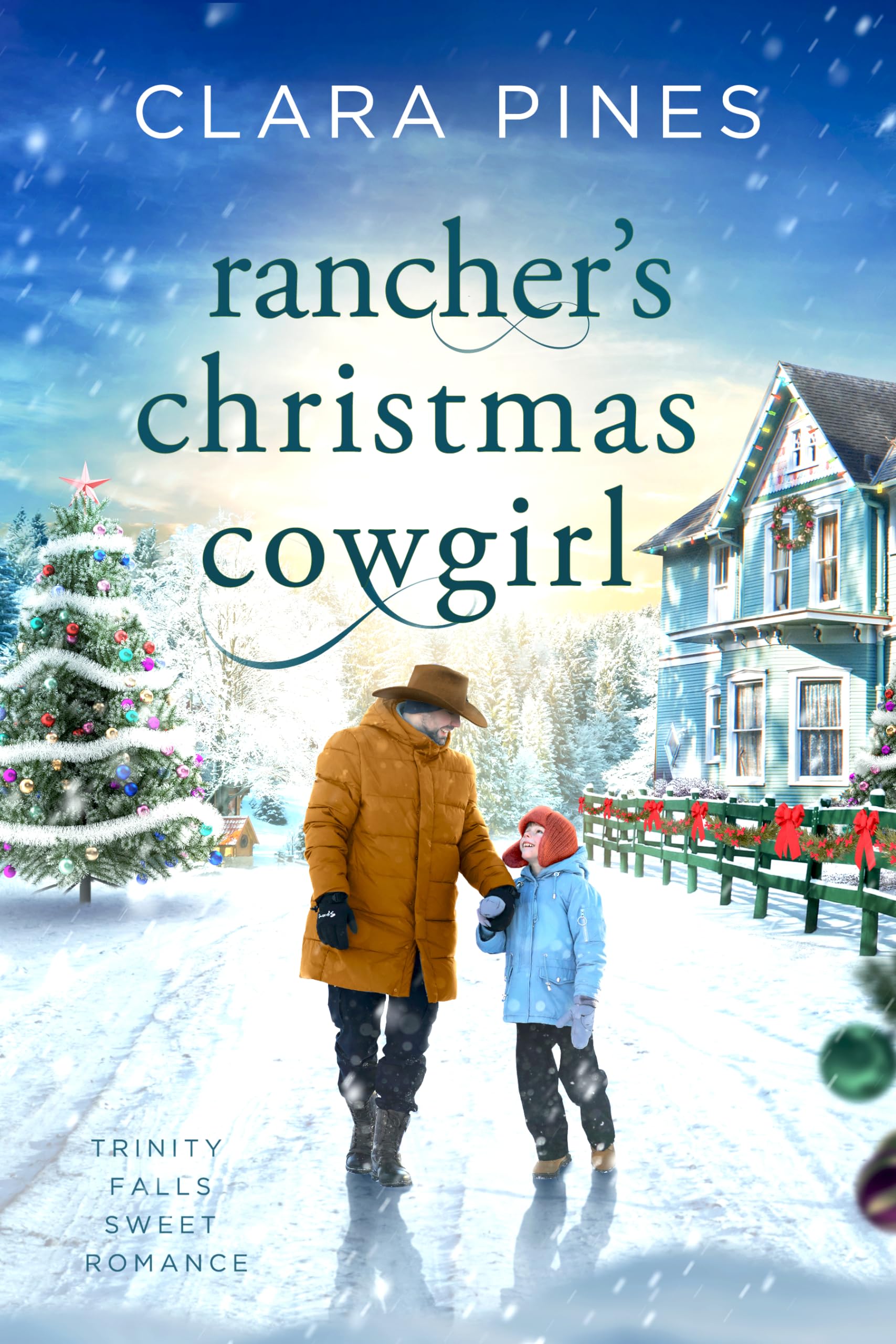 Rancher's Christmas Cowgirl (Trinity Falls Sweet Romance #9 (Kindle Edition)