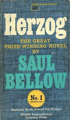 HERZOG By SAUL BELLOW Fawcett Crest PB 1961 1965 1st [Hardcover] Saul Bellow