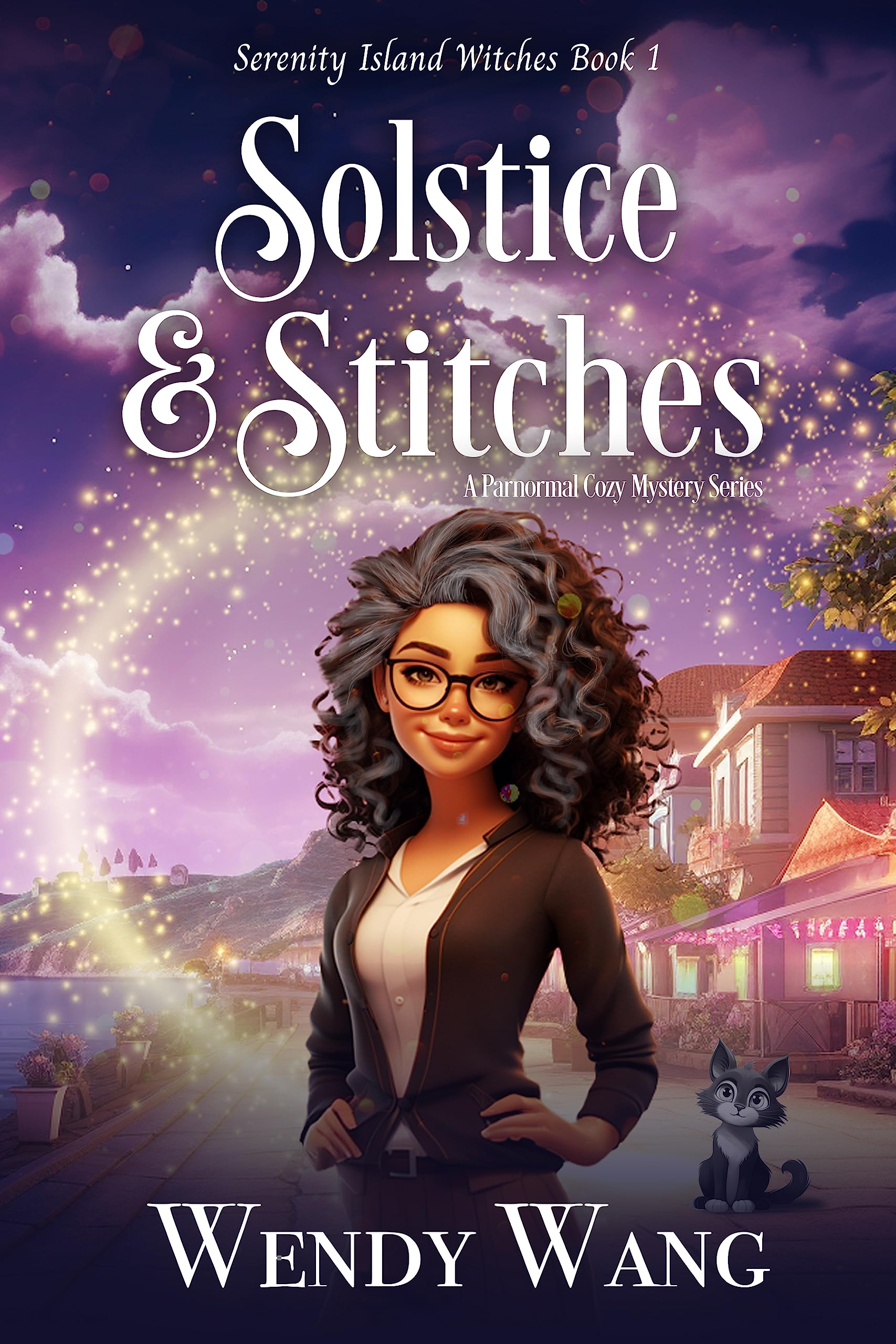 Solstice and Stitches (Serenity Island Witches #1)