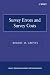 Survey Errors & Survey Cost...
