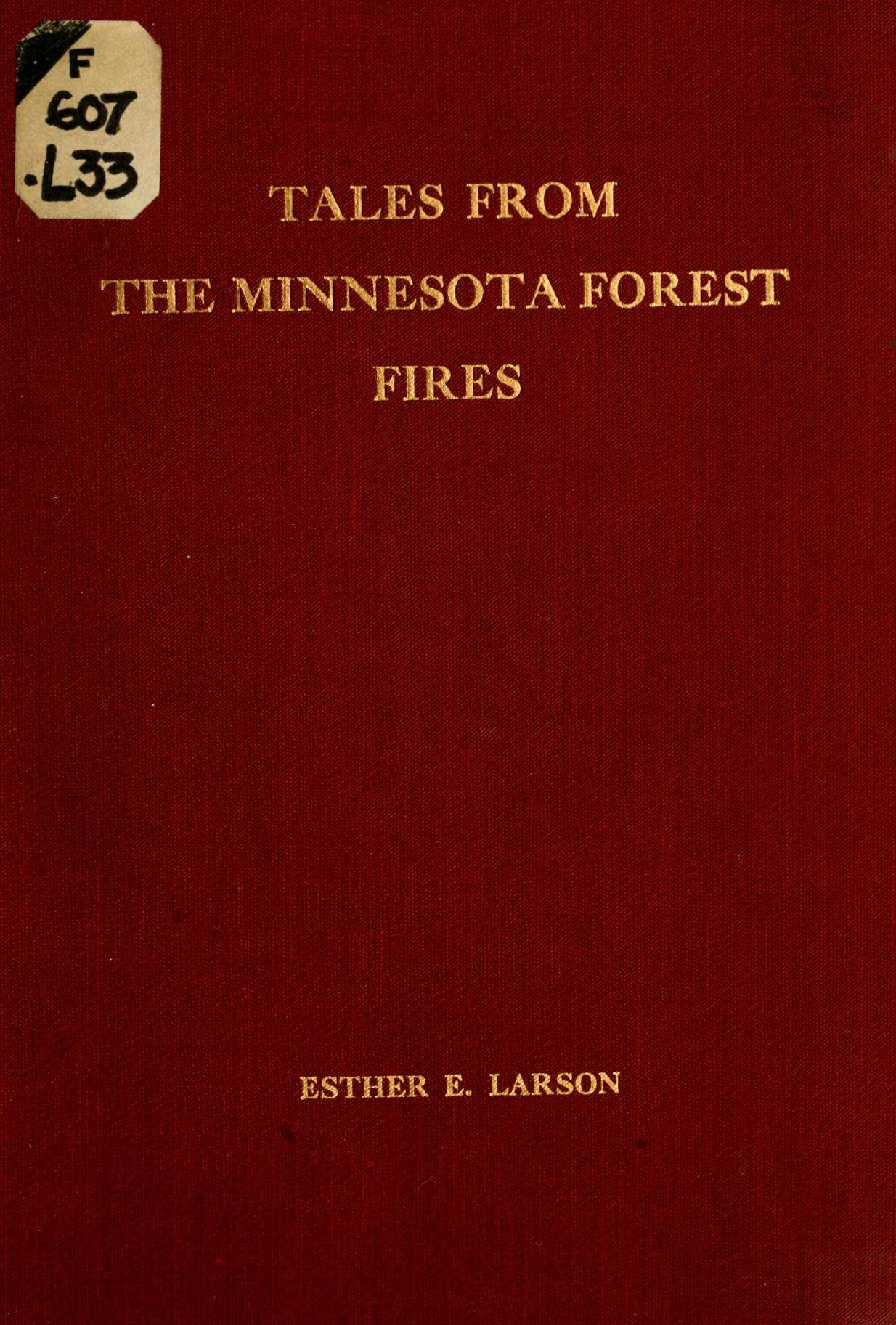 Tales From the Minnesota Forest Fires: A Personal Experience of a Rural School Teacher (Hardcover)