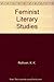 Feminist Literary Studies b...