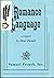Romance Language (A Play)