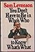 You Don't Have To Be In Who's Who To Know What's What Hardcover March 27, 1979
