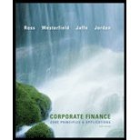Corporate Finance by Stephen Ross, Randolph Westerfield, Jeffrey Jaffe, Bradford . (McGraw-Hill/Irwin,2010) [Hardcover] 3rd EDITION