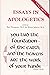 Essays in Apologetics, Volu...