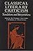 Classical Literary Criticism: Translations and Interpretations (Library of Literary Criticism)