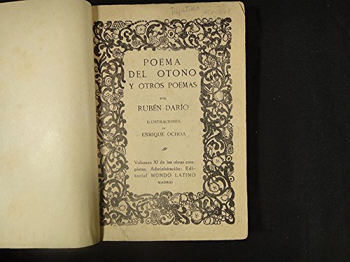 Poema del otoño y otros poemas por... Ilustraciones de Enrique Ochoa. Volumen XI de las obras completas. (Paperback)