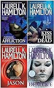 Anita Blake Vampire Hunter Series 4 Books Set (#21 - #24): Affliction, Kiss the Dead, Jason, Dead Ice