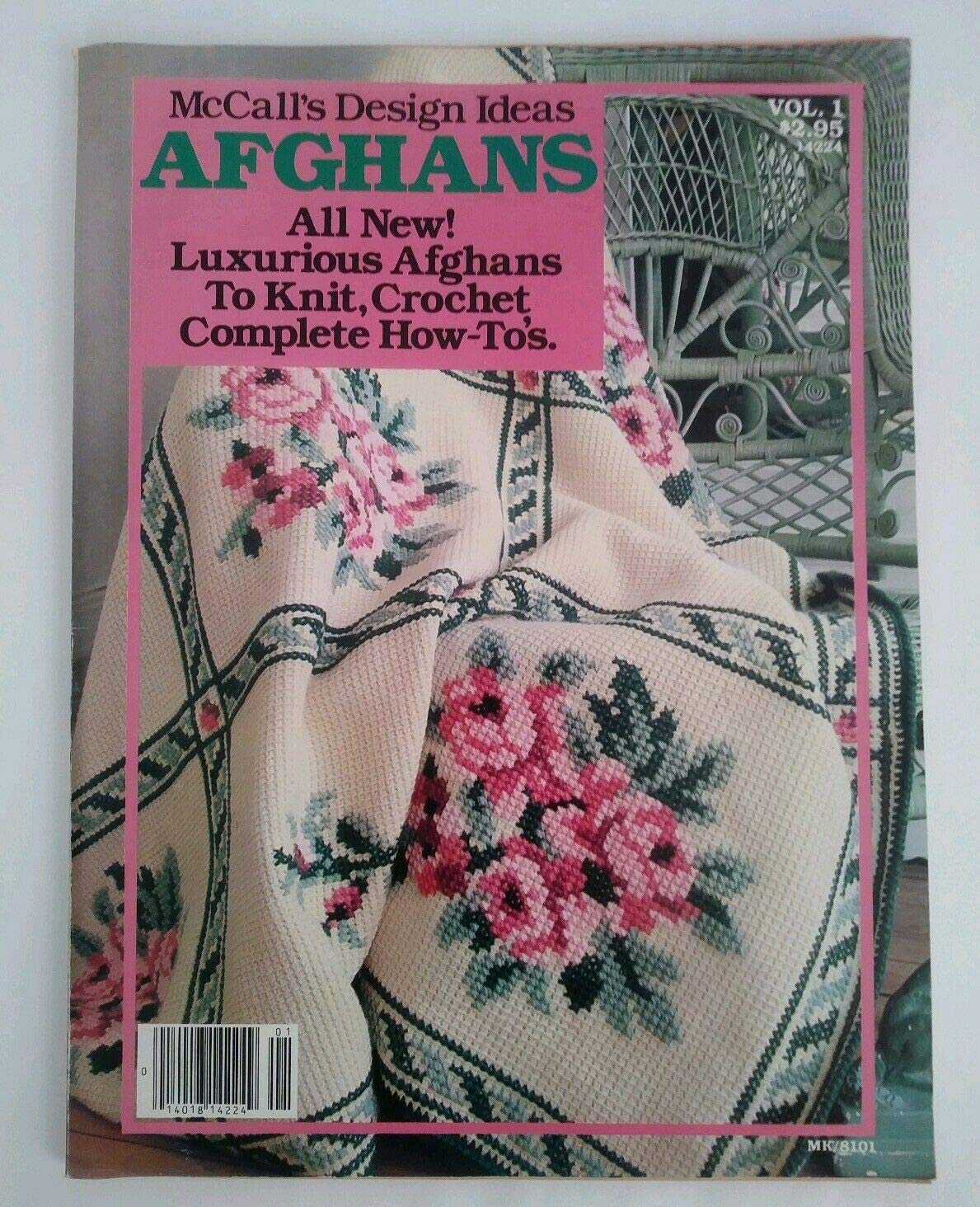 Mccall's Design Ideas Volume 1 Afghans, Luxurious Afghans to Knit, Crochet, Complete How-tos (Paperback)