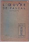 L'oeuvre de pascal, extraits