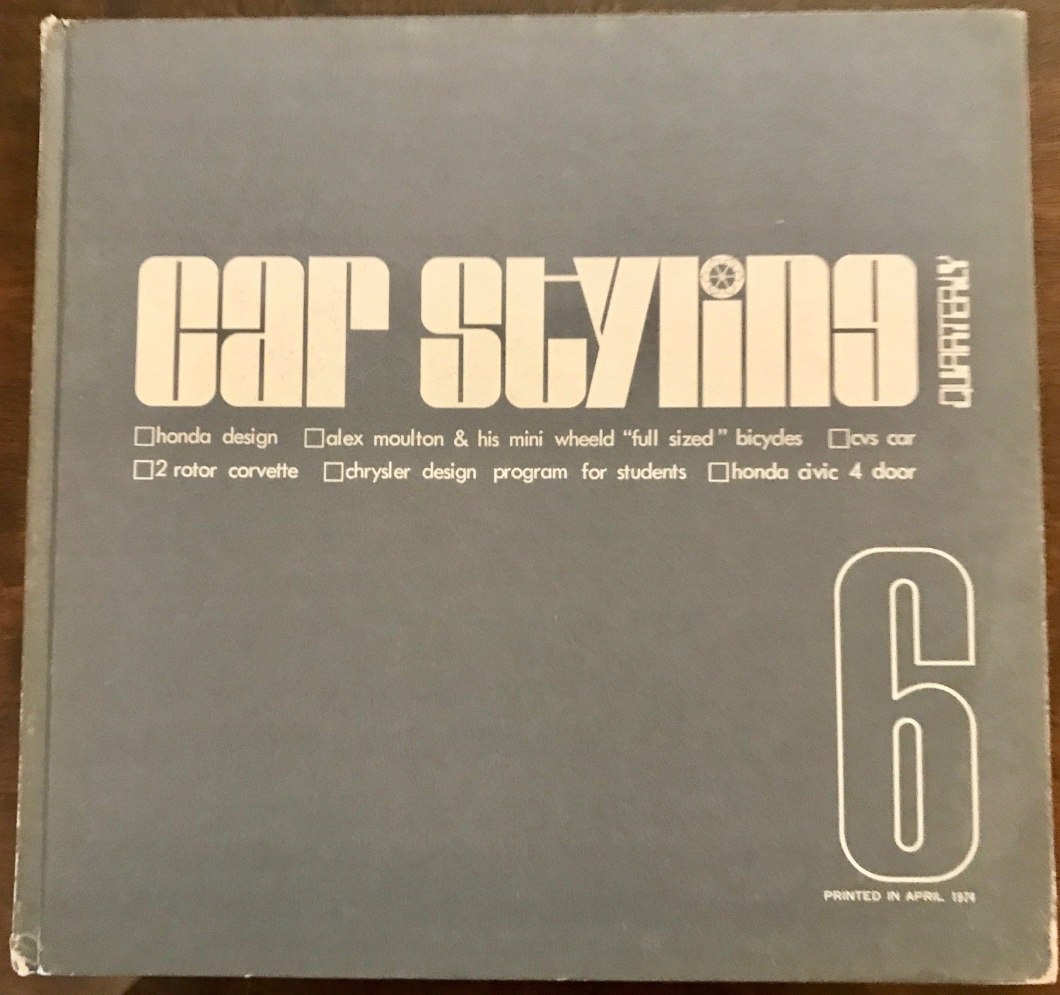 Car Styling Quarterly, No.6 (1974)