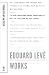 By Edouard Lev?? Works (French Literature Series) [Paperback]