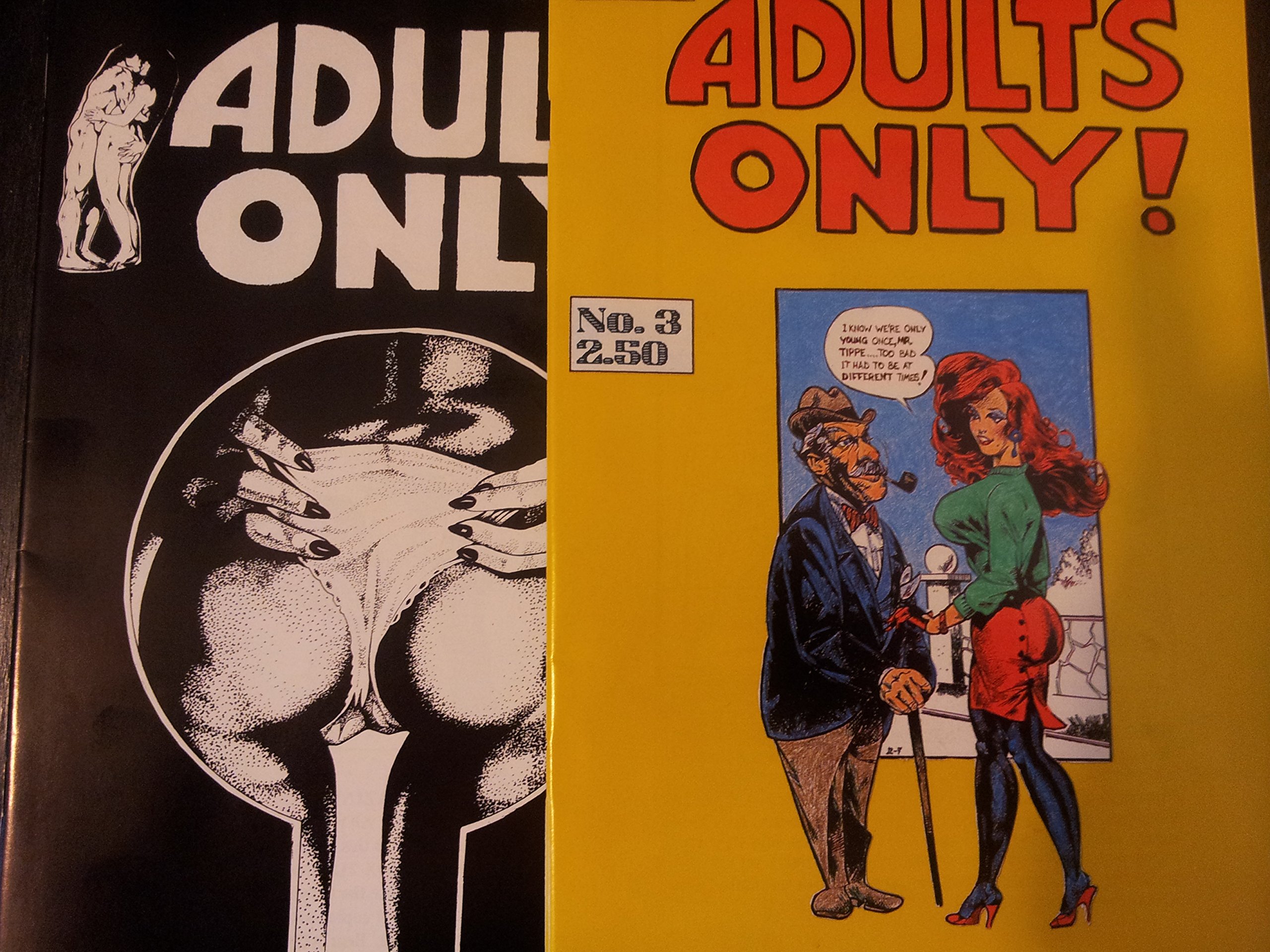 Adults Only! #1 and 3 [Comic] by Yentzler & Goniff - 1st Print - Last Gasp - Brand New (Comic)