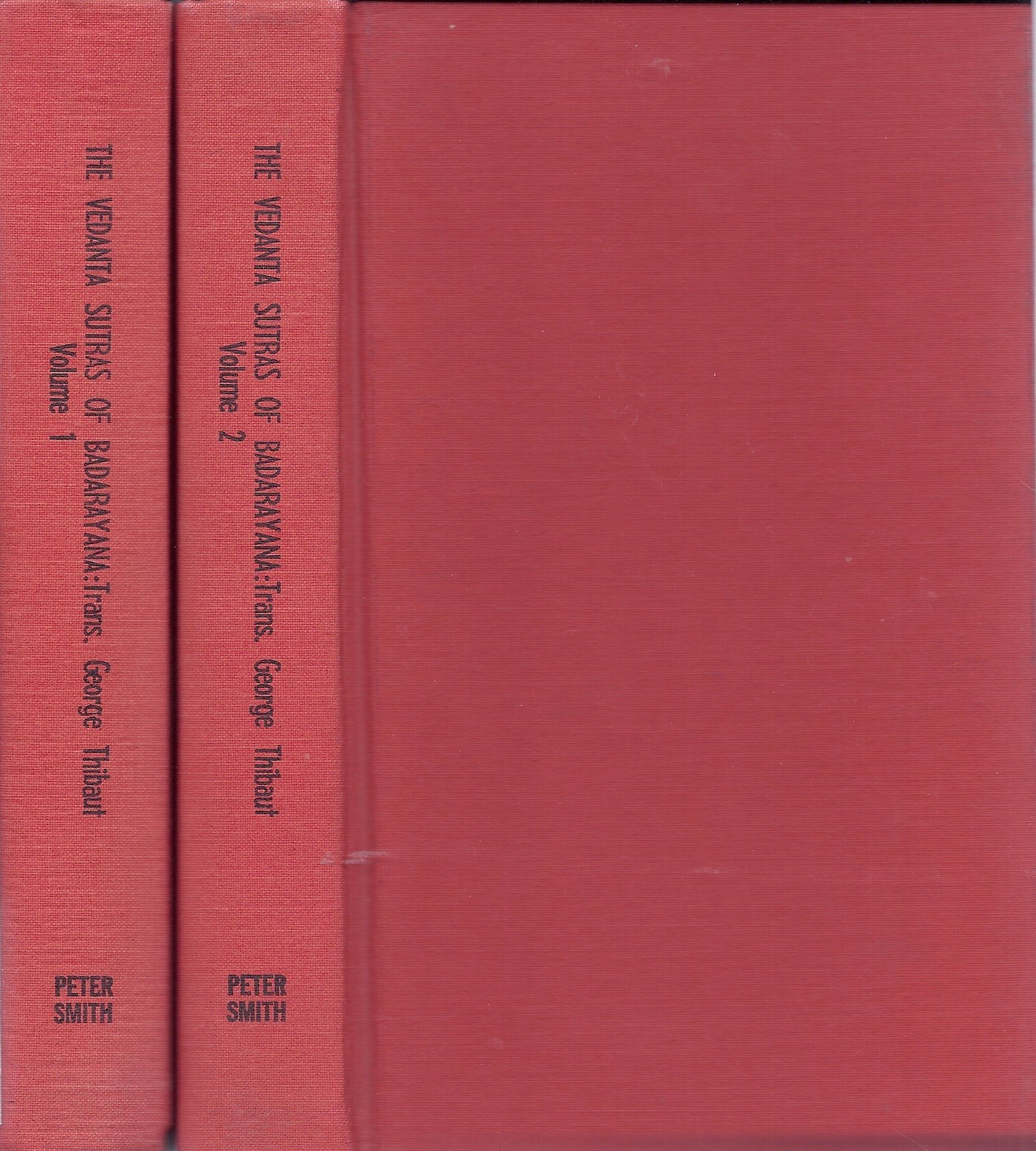 The Vedanta Sutras of Badarayana, with the commentary by Sankara, in two parts (2 volume set)
