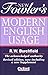 The New Fowler's Modern English Usage