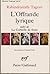 L'offrande lyrique. traduit...