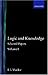Logic and Knowledge: Selected Papers Volume I by J. L. Mackie (1985-10-10)