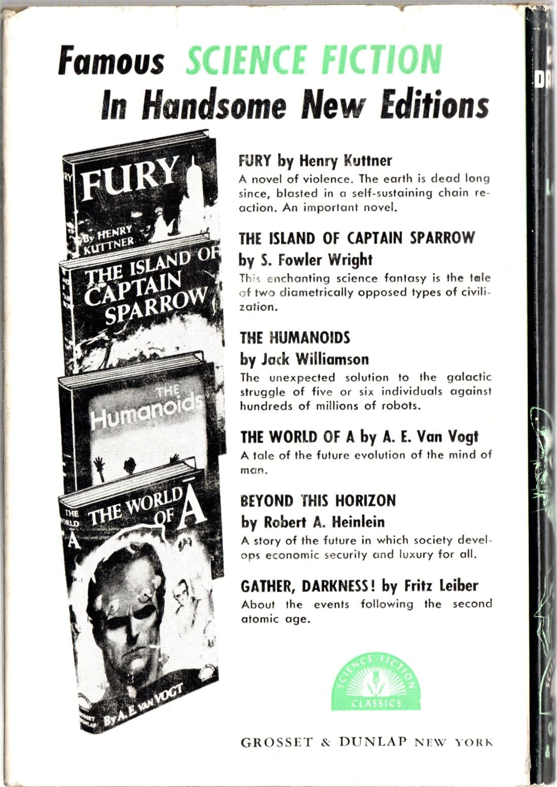 Gather, Darkness! Science Fiction Classics