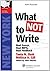 What Not To Write: Ny Bar Exam Essay Book (LawTutors New York Bar Exam Essay Books) by Shah, Tania N., Gill, Melissa A. (September 21, 2009) Paperback